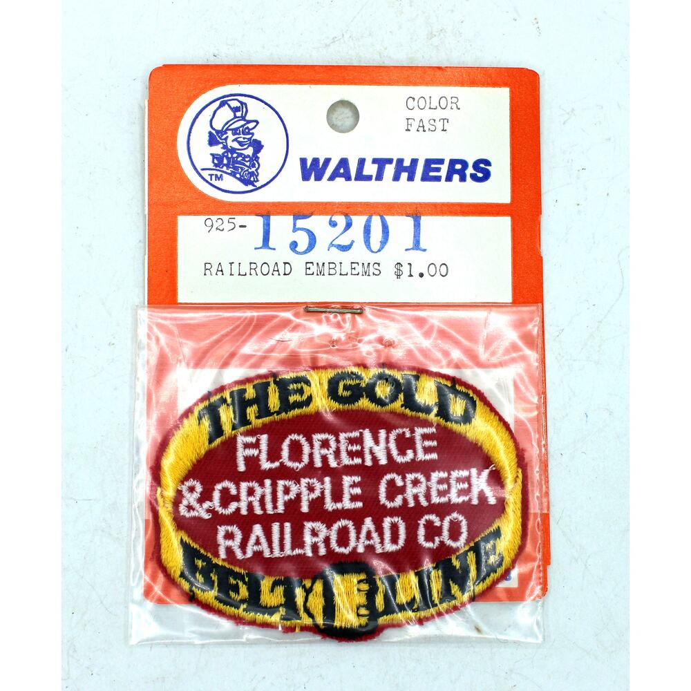 NOS Walthers Florence & Cripple Creek The Gold Belt Line Railroad Co Patch
